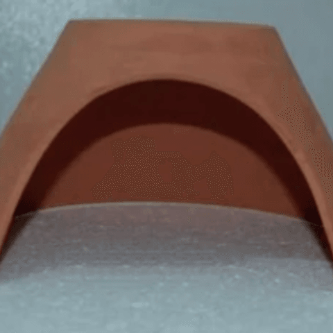 Curve Dekor Aşk Küpü Küçük