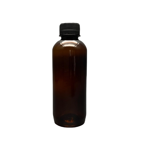 250ml plastik amber boş şişe kırılır kapaklı