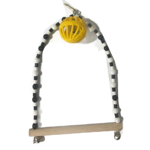 Zilli toplu kucuk papağan salıncağı