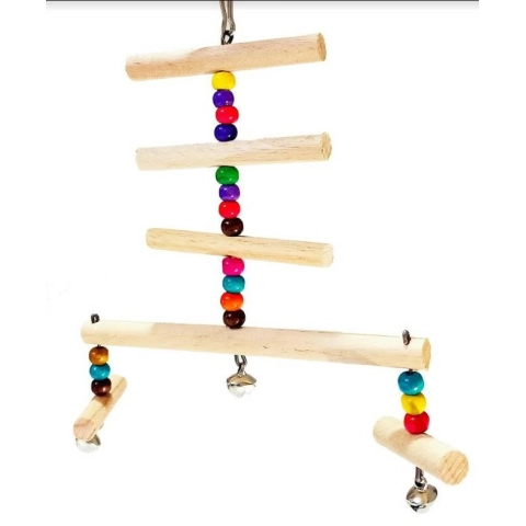 Zilli Merdiven Kuş Oyuncağı