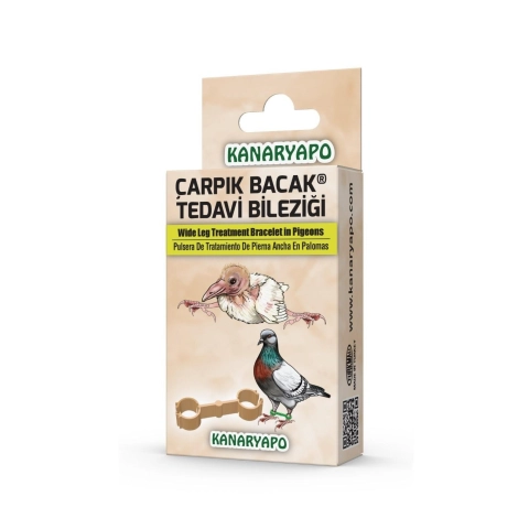 Kanaryapo Güvercinler ve Papağanlar İçin Çarpık Bacak Tedavi Bileziği 10lu