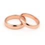 14 Ayar 6 mm Rose Altın Klasik Bombeli Alyans Çifti