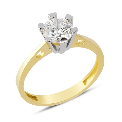 Kalp Tırnaklı Altın Yüzük