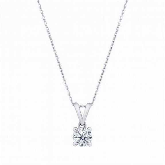 0.24 Karat Pırlanta Tektaş Kolye