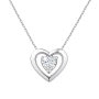 0.29 Karat Pırlanta Tektaş Kalp Kolye