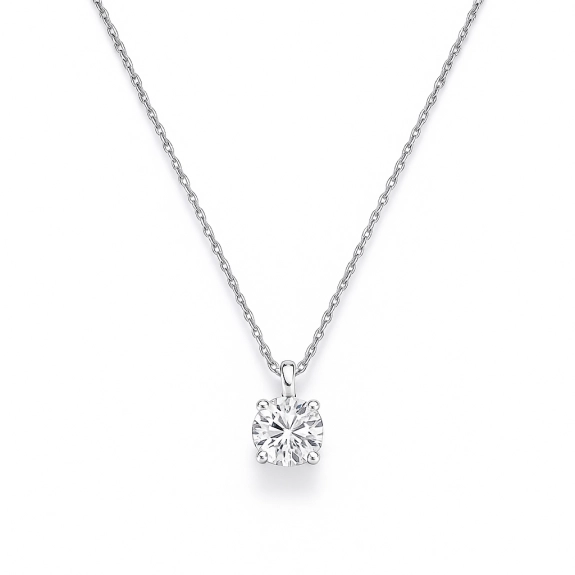 0.25 Karat Pırlanta Tektaş Kolye