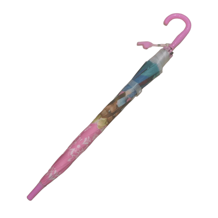 FROZEN KARLI VE PEMBE  DÜDÜKLÜ ŞEMSİYE