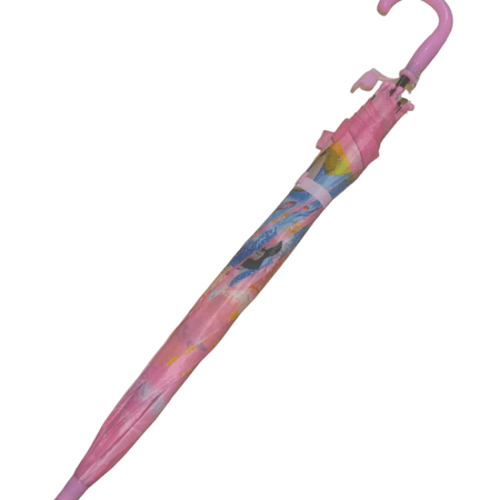 FROZEN KARLAR ÜLKESİ PEMBE DÜDÜKLÜ ŞEMSİYE