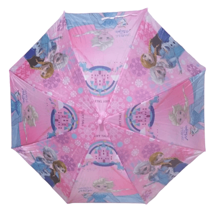 FROZEN KARLAR ÜLKESİ PEMBE DÜDÜKLÜ ŞEMSİYE