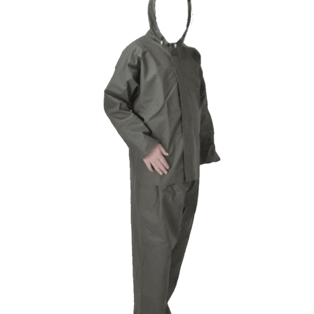 ÖNÜ FERMARLI  XXXXL ALT ÜST HAKİ YAĞMURLUK