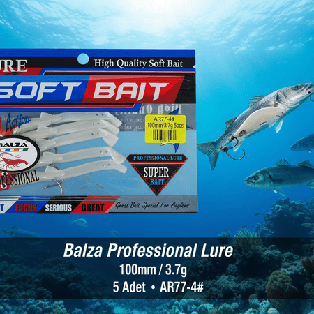 Balza Professional 100mm Silikon Balık Yemi (5'li Paket)