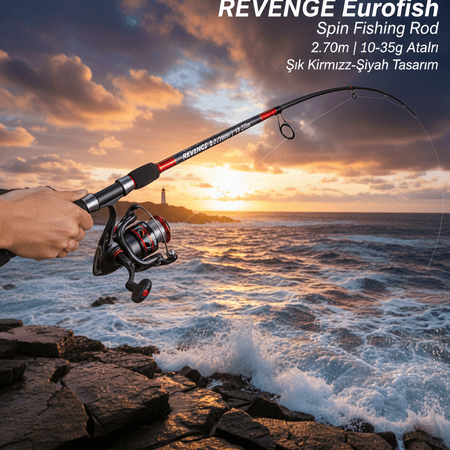 Eurofish Spin Kamış - 270 cm - 10-35 gr - Tertemiz