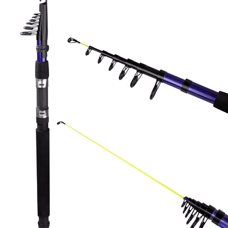 Alesta Ranger 300cm 75-150g GR Teleskopik Surf Olta Kamışı – Deep Purple Edition