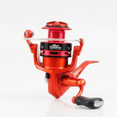 FishPro 4000 Serisi Metalik Kırmızı Spin Balıkçılık Makinesi - Yüksek