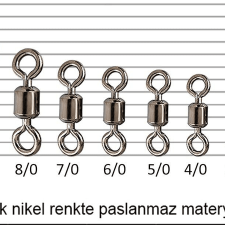 FLADEN - FIRDÖNDÜ-ROLLING SWIVEL-4/0- 2/0-PAKET