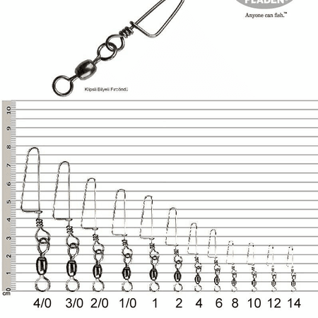 FLADEN - KLİPS COASTLOCK SWİVELS- 1/0 - PAKET