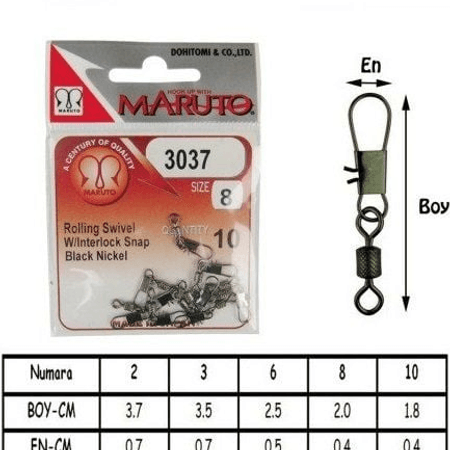 MARUTO  3037  PASLANMAZ HIZLI KLİPS NO: 10
