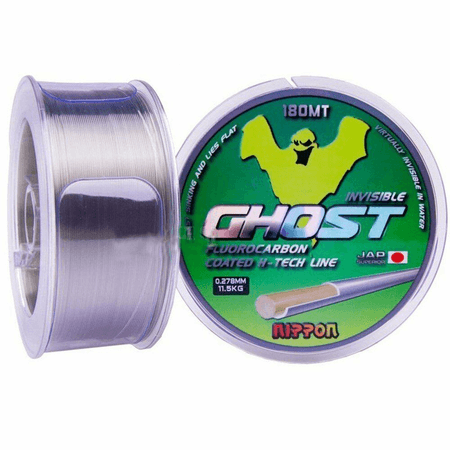Nippon Ghost 180 mt FluoroCarbon Misina 40-MM- 22,8KG