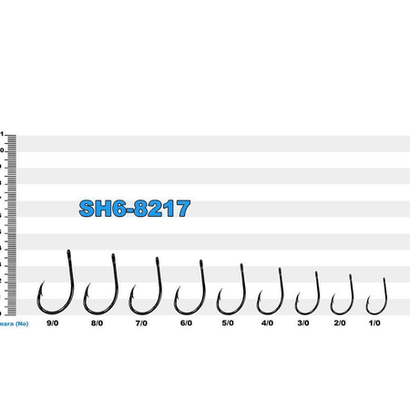 SEA HORSE 8217-SİYAH-4-5- KARBON-CELİK JİG İĞNESİ 1 PAKET 10 ADET