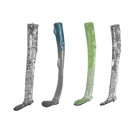 DELİK KUYRUKLU SİLKON ŞASE 8,5CM 1 PAKET 3 ADET