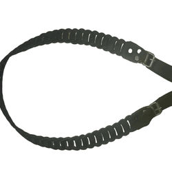 Siyah Deri Örgü Tfk Kayış