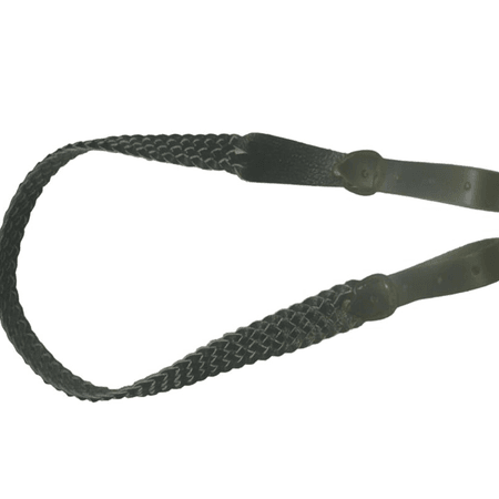 Siyah Deri Örgü Tfk Kayış