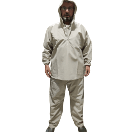 BALIKCI ALT ÜST TAKIM YAĞMURLUK KREM XXXL