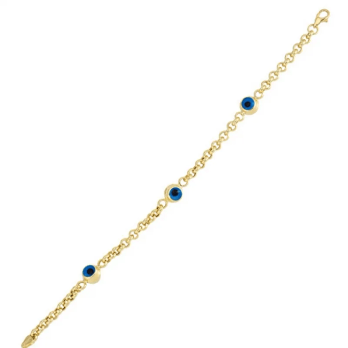 Üçlü Göz Boncuklu Bileklik