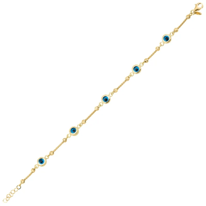 Altın Bileklik Beş Oynar Büyük Göz