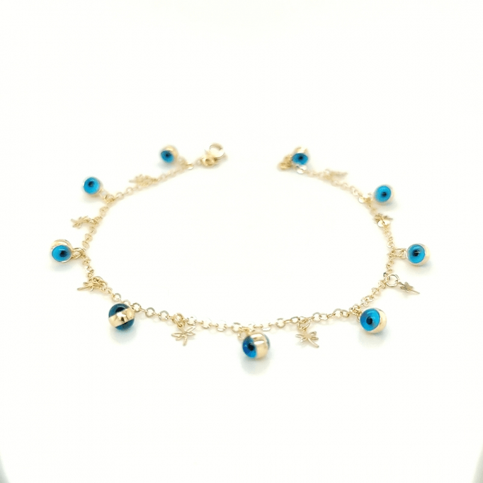 Göz Boncukları Yusufcuk Altın Bileklik