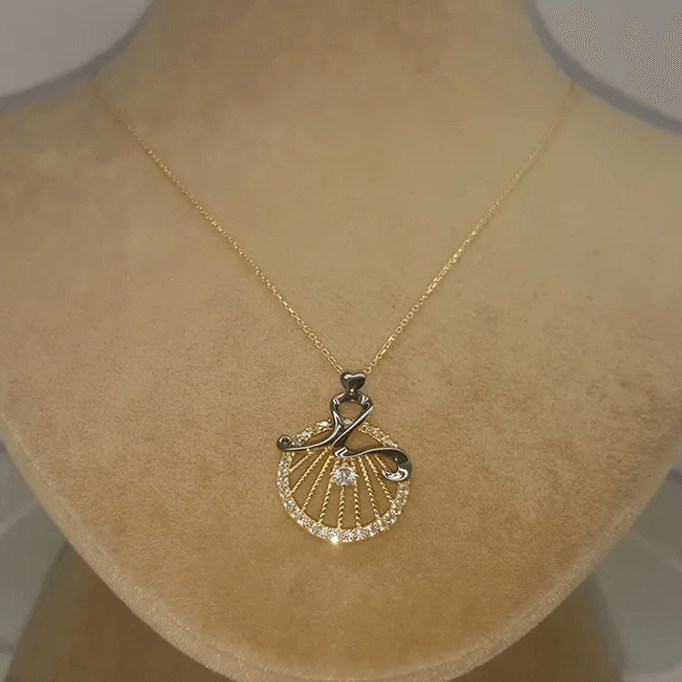 Asimetri  14k Altın Kolyesi