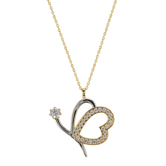 Tektaş Kelebek Kolye