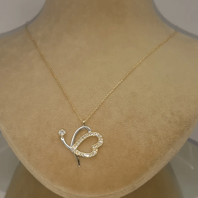 Tektaş Kelebek Kolye