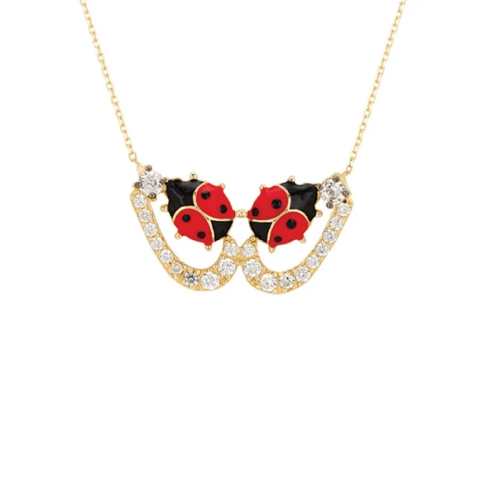 Uğur Böcekli  Damla Altın Kolye