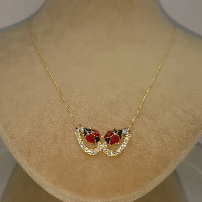 Uğur Böcekli  Damla Altın Kolye