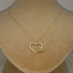 Kalp Kenarında Kalpli Kolye