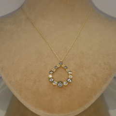 Damla Motifli Altın Kolye