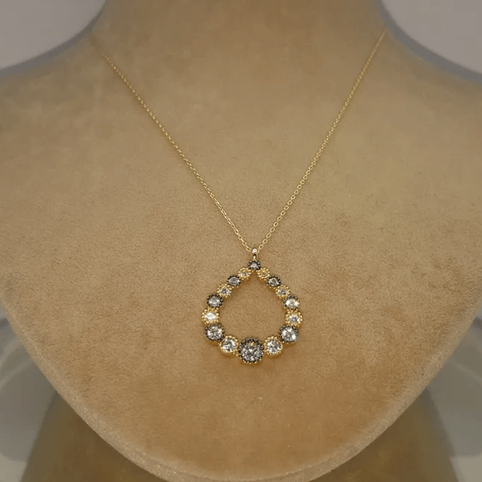 Damla Motifli Altın Kolye