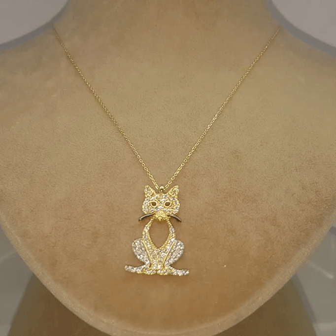 Kedicik Altın Kolye