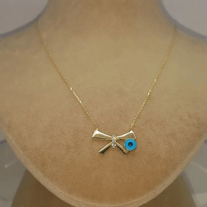 Nazar Boncuklu Kurdale Kolye