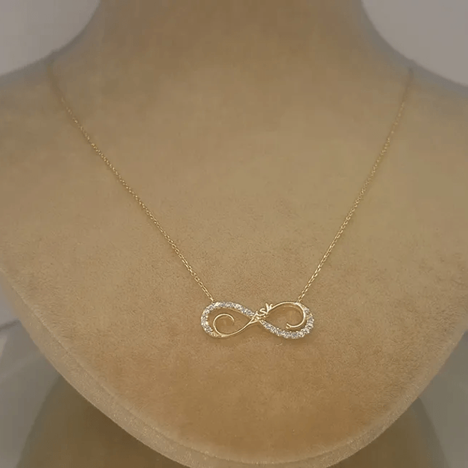 Sonsuzluk Aşk Altın Kolye