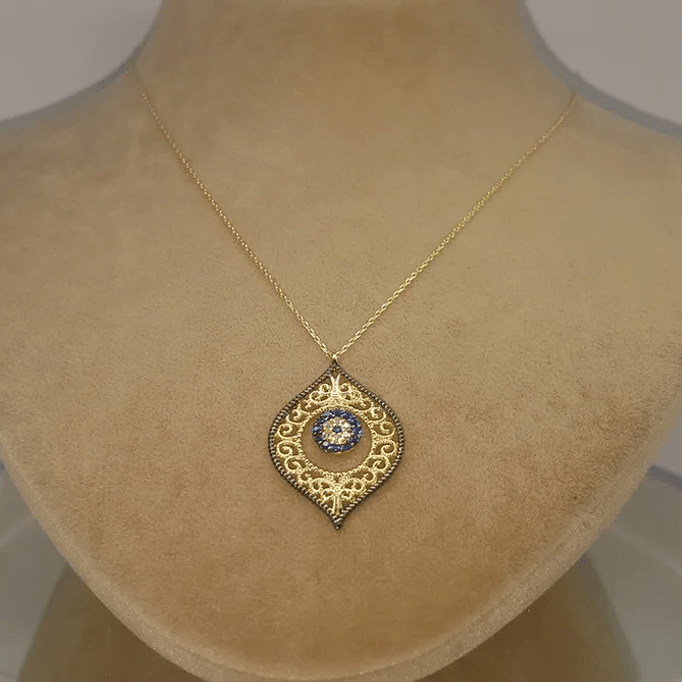 Altın Motifli  Kolye