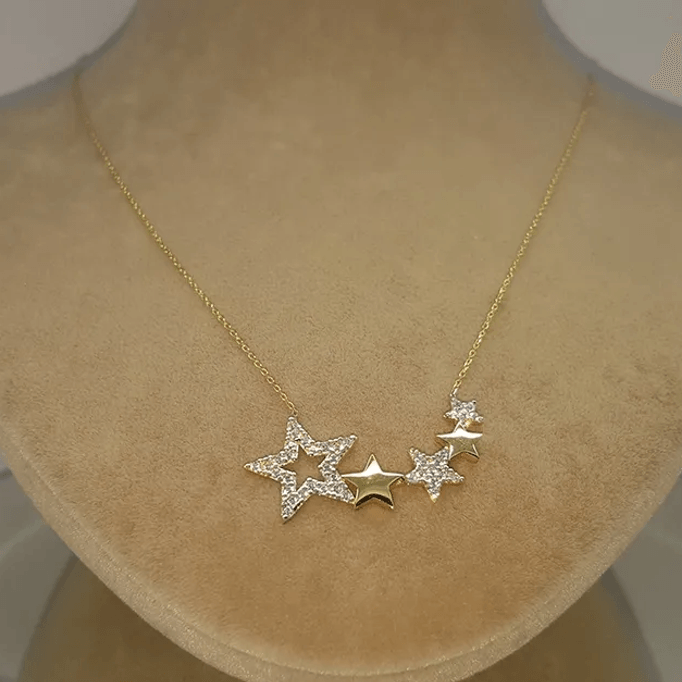 Beşyıldız Altın Kolye