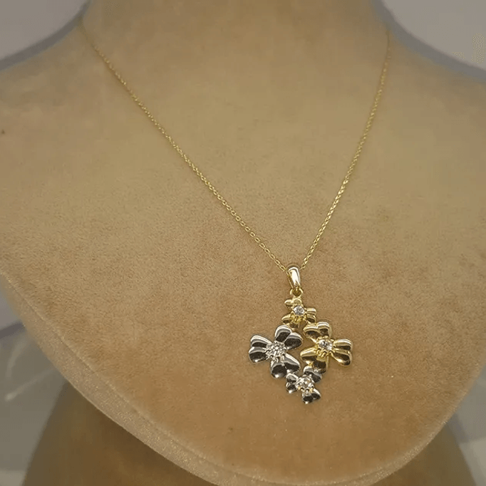 Üç Yapraklı Yonca Altın Kolye