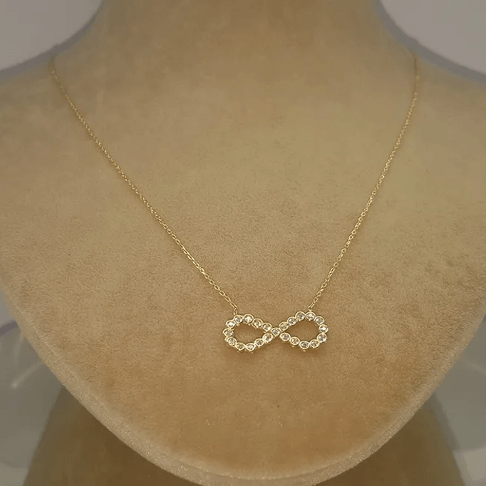 Taşlı Sonsuzluk Kolyesi