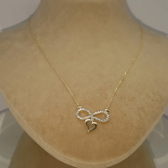 Sallanan Kalp Sonsuzluk Kolyesi