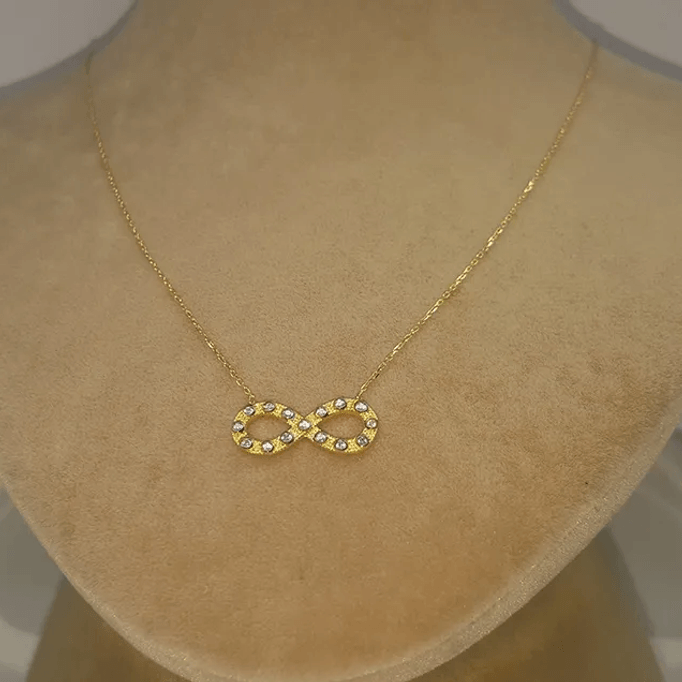 Sarı Taşlı Altın Kolye