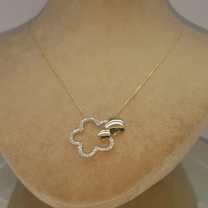 Papatya Altın Kolye