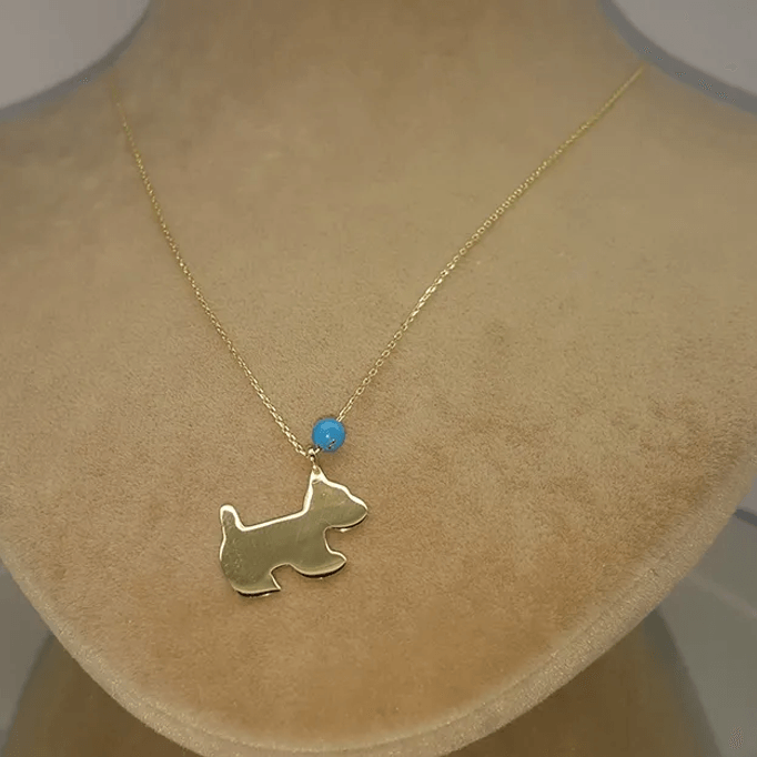 Köpek Altın Kolye