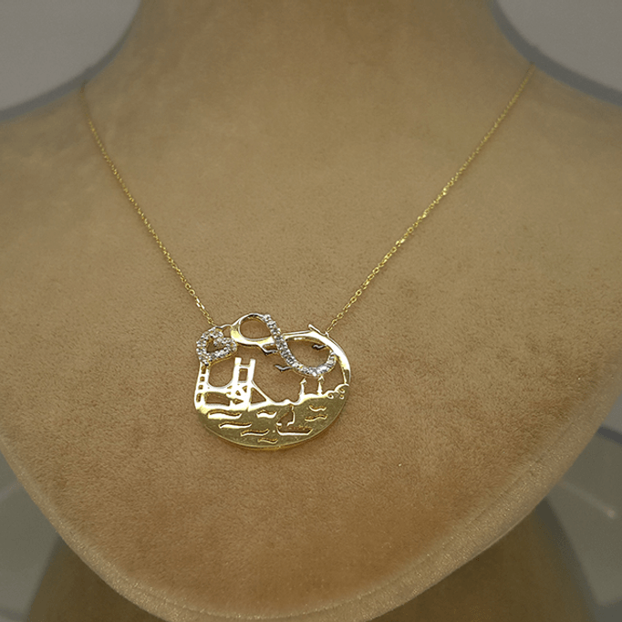 Sonsuzluk Boğaz Köprüsü Altın Kolye